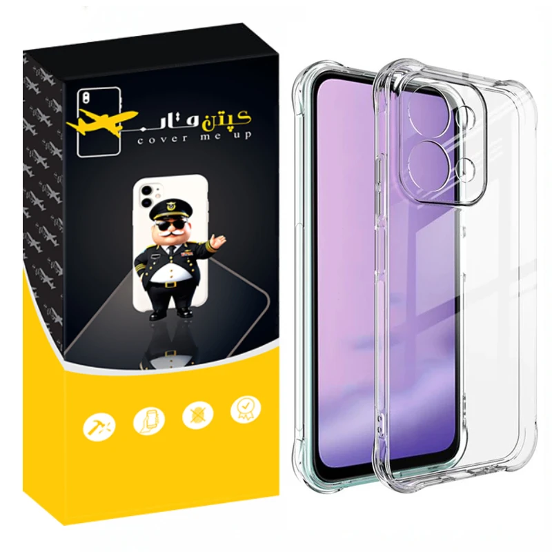 کاور کپتن قاب مدل Cirystal مناسب برای گوشی موبایل شیائومی Redmi 15c