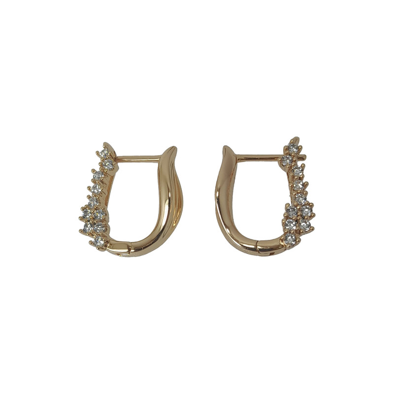 گوشواره زنانه ژوپینگ مدل برگ کد-007E