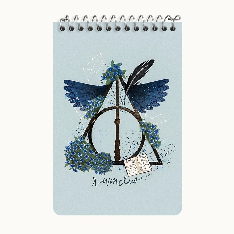 دفتر یادداشت 50 برگ خندالو طرح ریونکلاو هری پاتر (Harry Potter) کد F8623