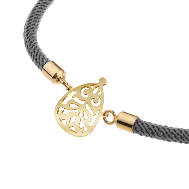 دستبند طلا 18 عیار زنانه مدوپد مدل اسلیمی کد D21-10604