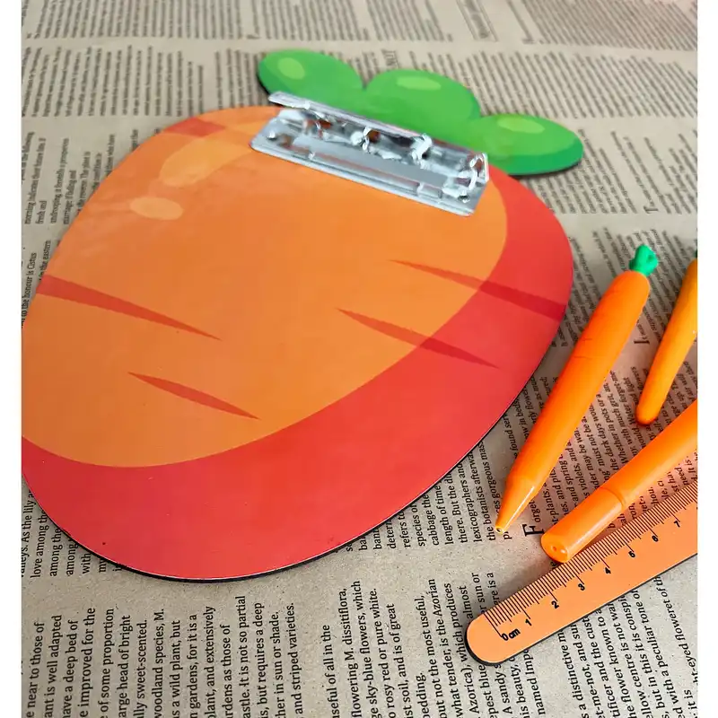 ست لوازم التحریر مدل هویج قل قلی کد BOAR.5 مجموعه 5 عددی