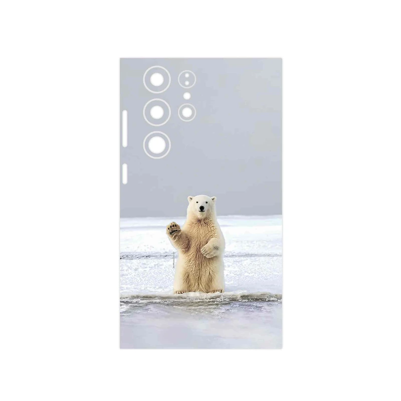 برچسب پوششی ماهوت مدل Polar_bear مناسب برای گوشی موبایل سامسونگ Galaxy S23 Ultra