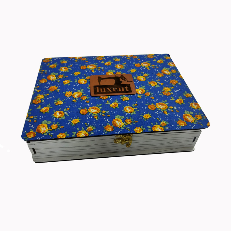 جعبه لوازم خیاطی طرح گل مدل LC210