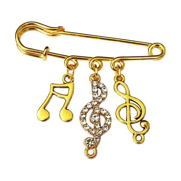 سنجاق سینه زنانه مدل سمفونی کد 1