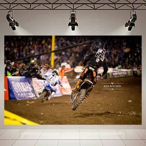 تابلو بوم مدل چرم مخمل طرح مسابقات موتور کراس Ken Roczen کد AR5680