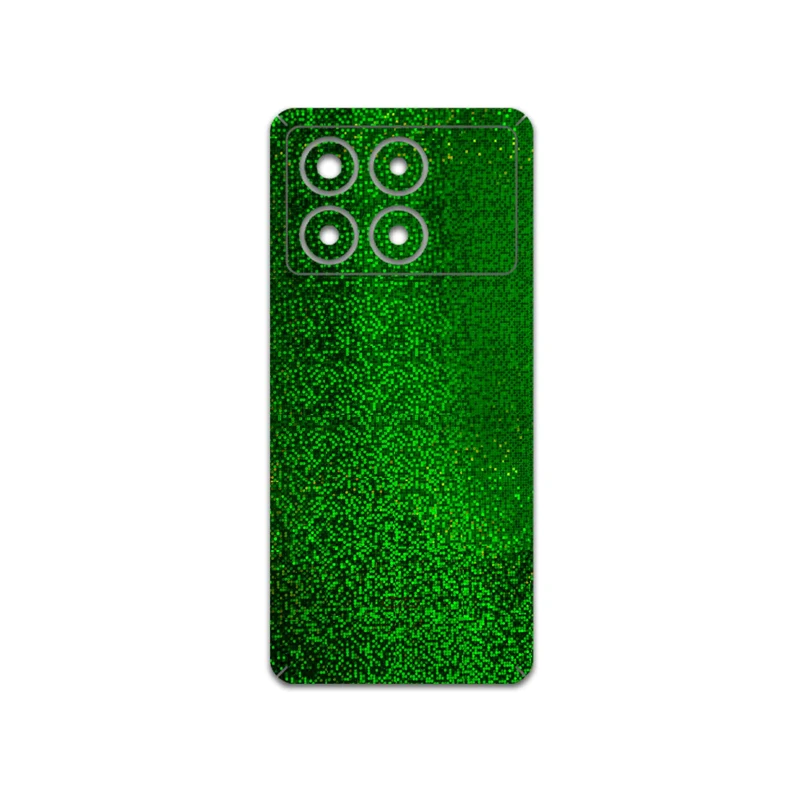 برچسب پوششی ماهوت مدل Green-Holographic مناسب برای گوشی موبایل شیائومی Poco X6 Pro