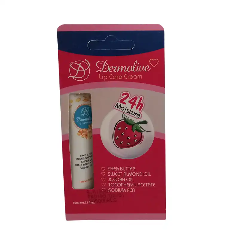 کرم نرم کننده لب درمولیو مدل strawberry حجم 10 میلی لیتر