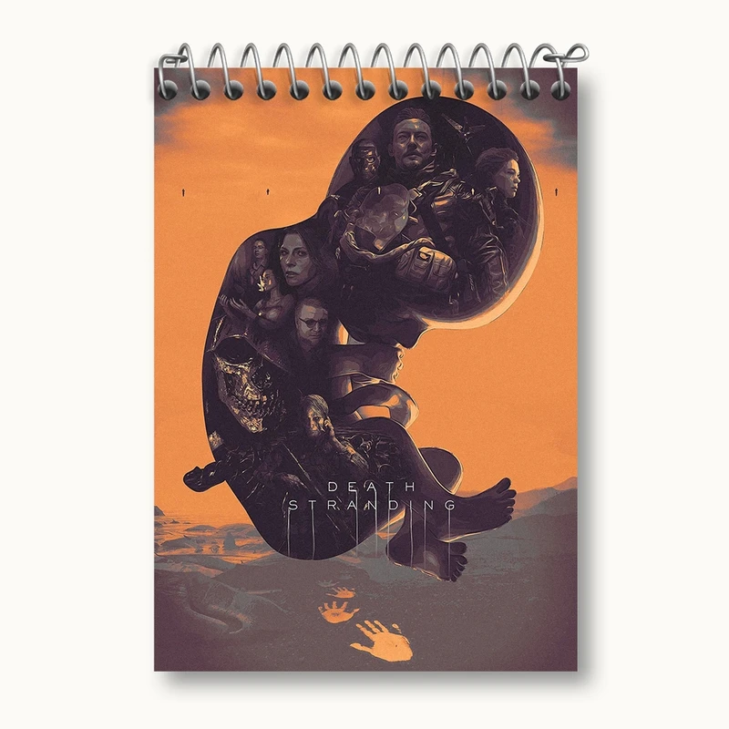 دفتر یادداشت 50 برگ خندالو مدل بازی دث استرندینگ (Death Stranding) کد 35083