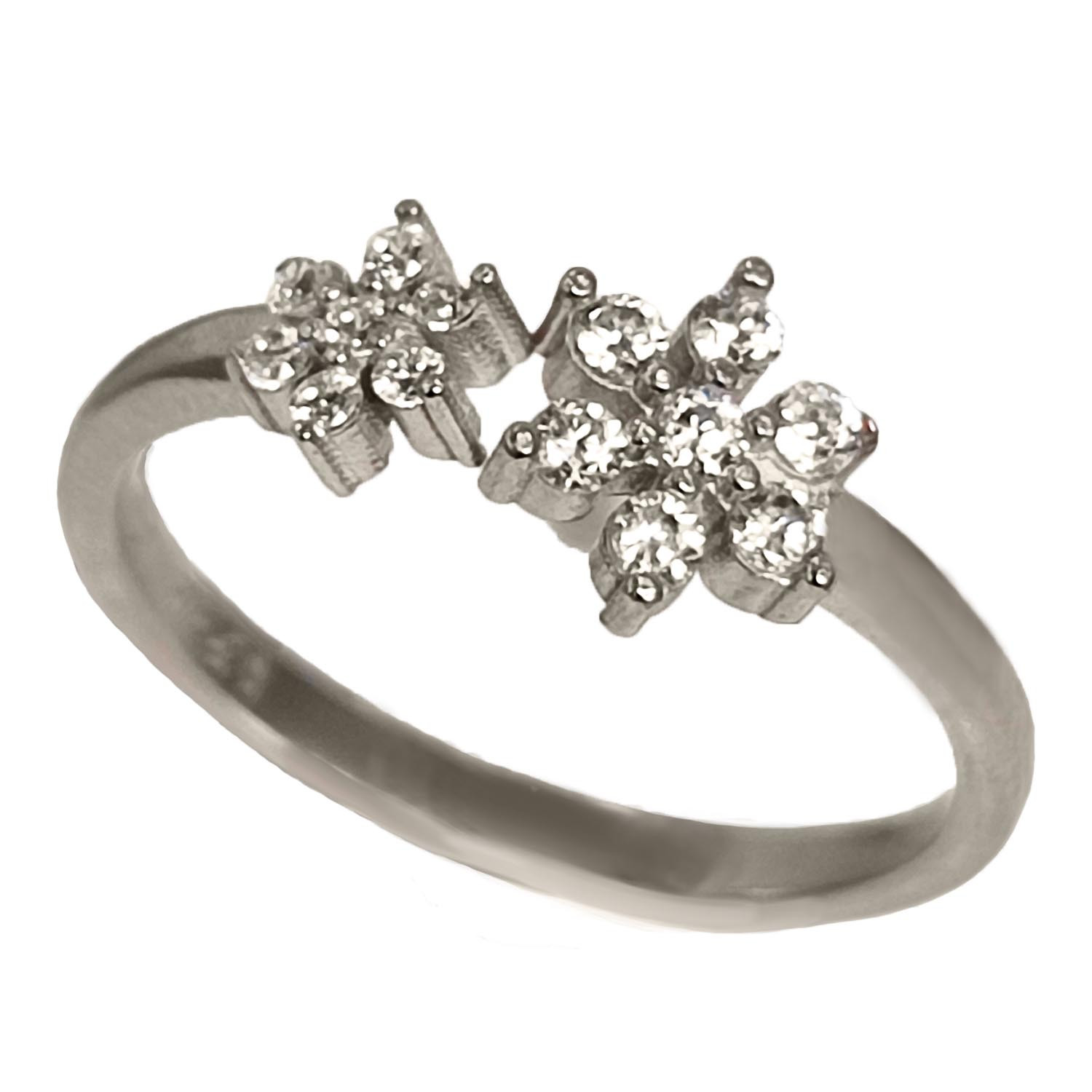 انگشتر نقره زنانه مدل جواهری JW5056