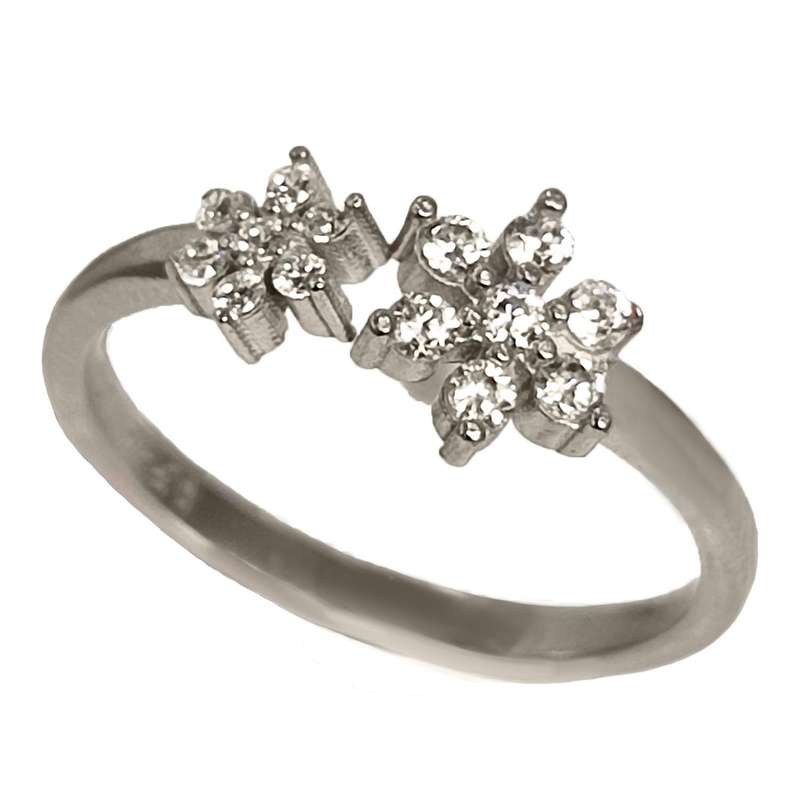 انگشتر نقره زنانه مدل جواهری JW5056