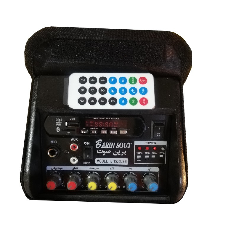 اکو همراه برین صوت مدل 1530W به همراه میکروفن بی سیم