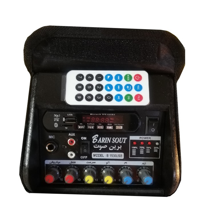 اکو همراه برین صوت مدل 1530W به همراه میکروفن بی سیم