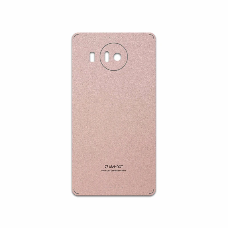 برچسب پوششی ماهوت مدل Rose Gold Leather مناسب برای گوشی موبایل مایکروسافت Lumia 950 XL