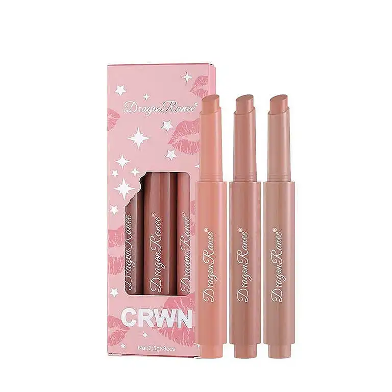 رژلب جامد دراگون رانی مدل PLUMPER کد 01 مجموعه ۳ عددی