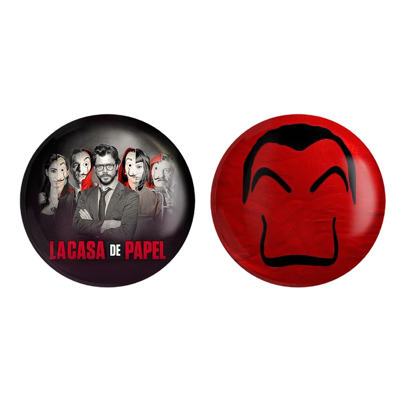 مگنت خندالو طرح سریال Money Heist کد 32433233 مجموعه 2 عددی