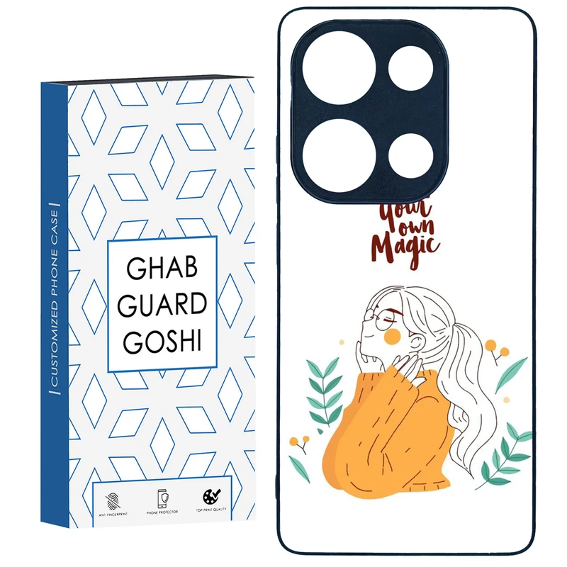کاور قاب گارد گوشی طرح دخترانه کد TPU-050 مناسب برای گوشی موبایل شیائومی Redmi Note 13 Pro 4G / Poco M6 Pro 4G