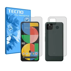 HyGEL techno transparent screen protector suitable for Google Pixel 5a 5G mobile phone along with the back protector