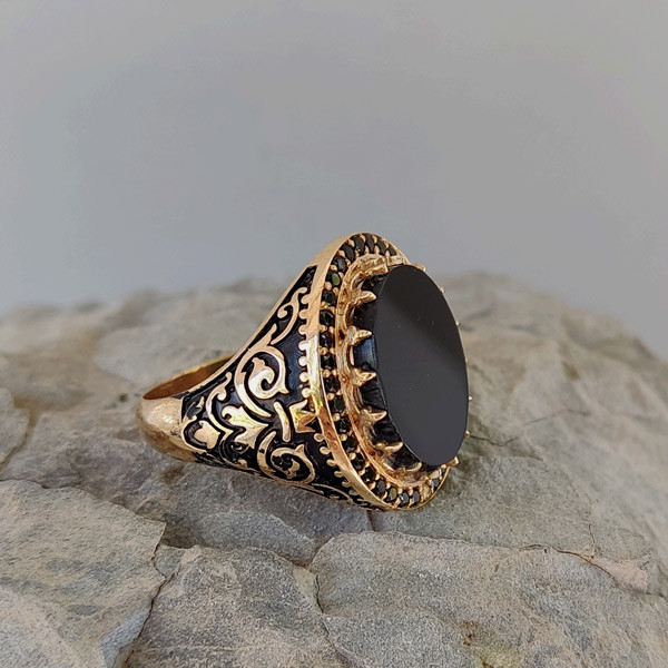 انگشتر مردانه مدل مارگازیت طلاروس کد JW490