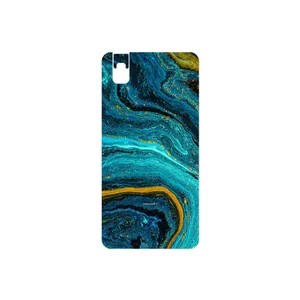 MAHOOT Turquoise marblewith golden streaks Cover Sticker for Huawei Shot X
