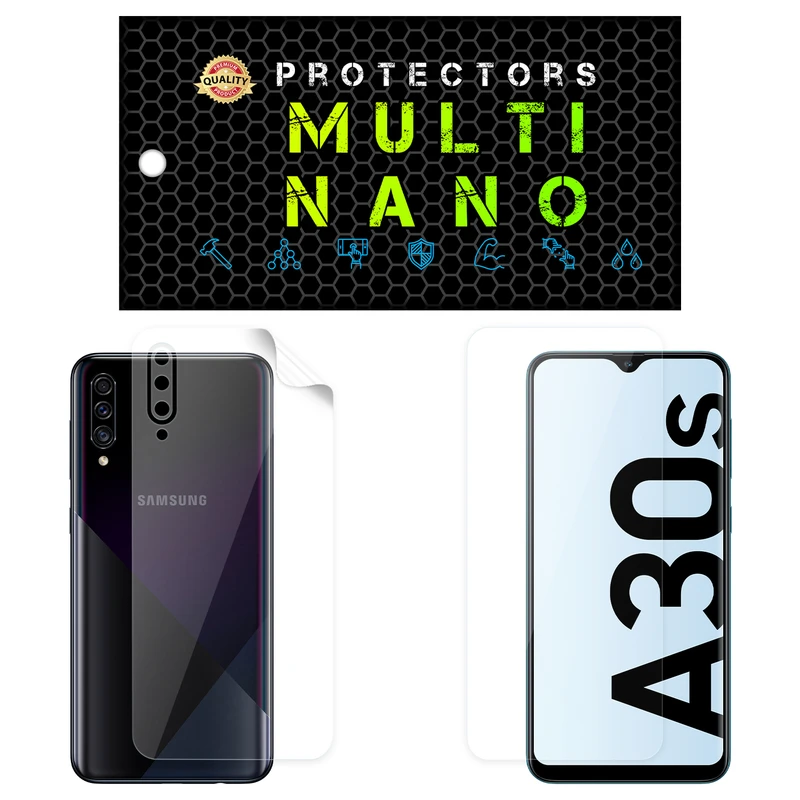  محافظ صفحه نمایش مولتی نانو مدل X-SFT مناسب برای گوشی موبایل سامسونگ Galaxy A30s به همراه محافظ پشت
