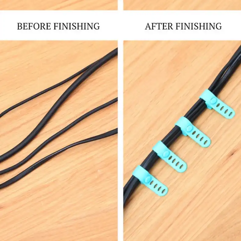 نظم دهنده کابل مدل Silicone Wire Binding بسته 6 عددی