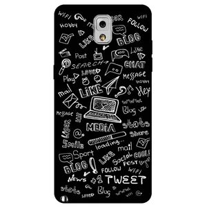 Megafone Social Media 1898 Cover For Samsung Galaxy Note 3