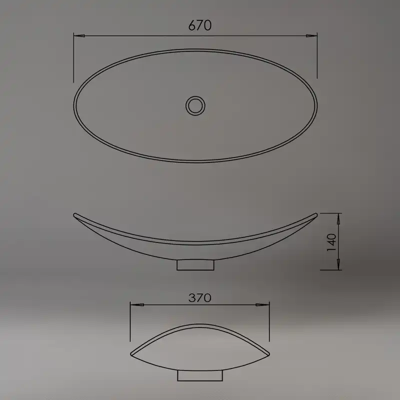 روشویی مدل بیضی پیترا