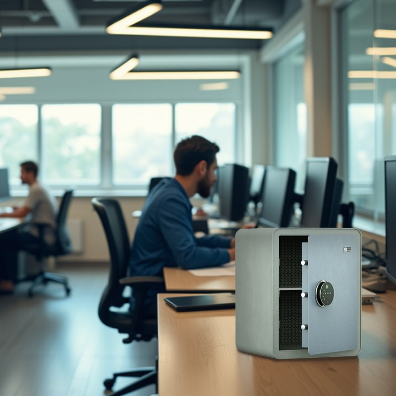 گاوصندوق الکترونیکی سدید مدل لمسی اثرانگشتی 460HFT