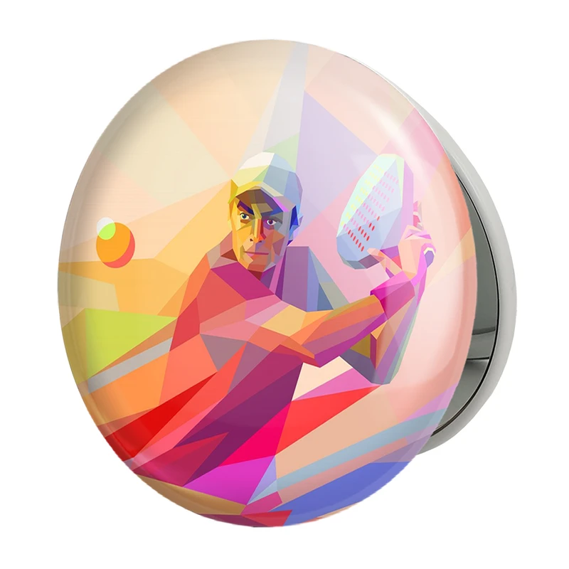 آینه جیبی خندالو طرح تنیس Tennis مدل تاشو کد 14608 