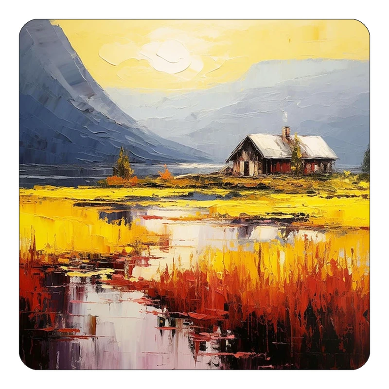 مگنت کاکتی طرح نقاشی رنگ روغن مدل mp70700