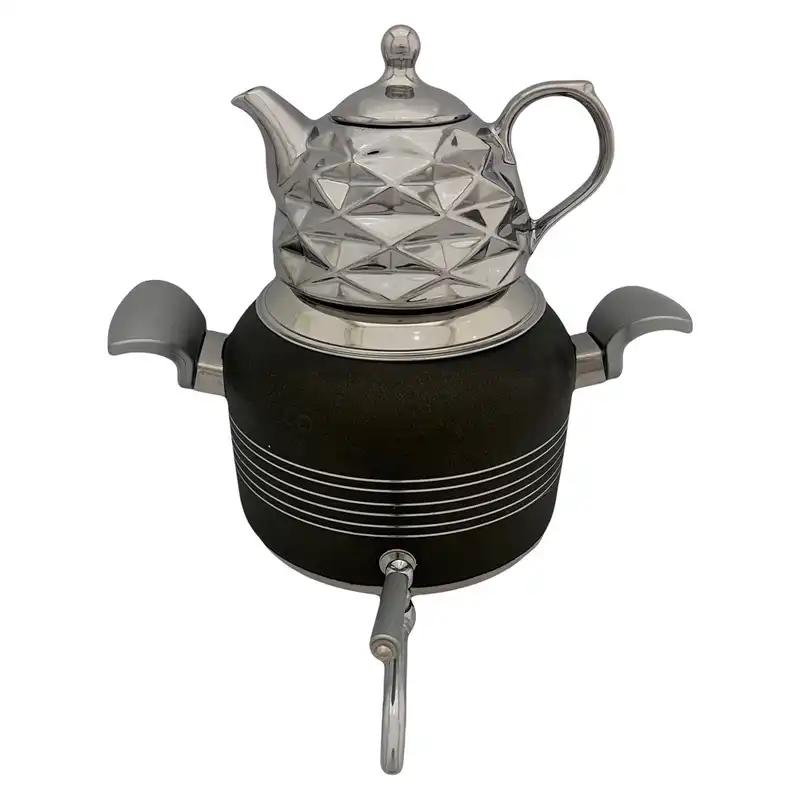 ست کتری و قوری مدل  استیل طرح سنگ کد 44