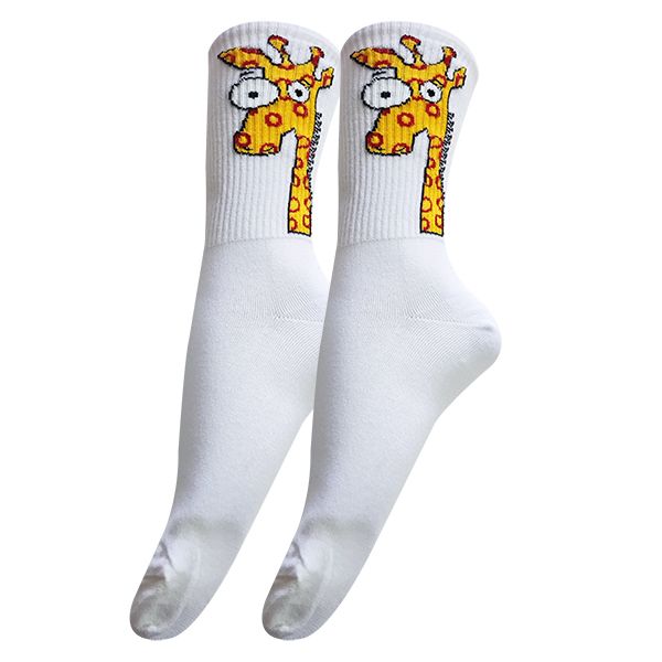 جوراب ساق بلند زنانه تن پوش هنگامه مدل کش اسپرت زرافه کد W44 -  - 1