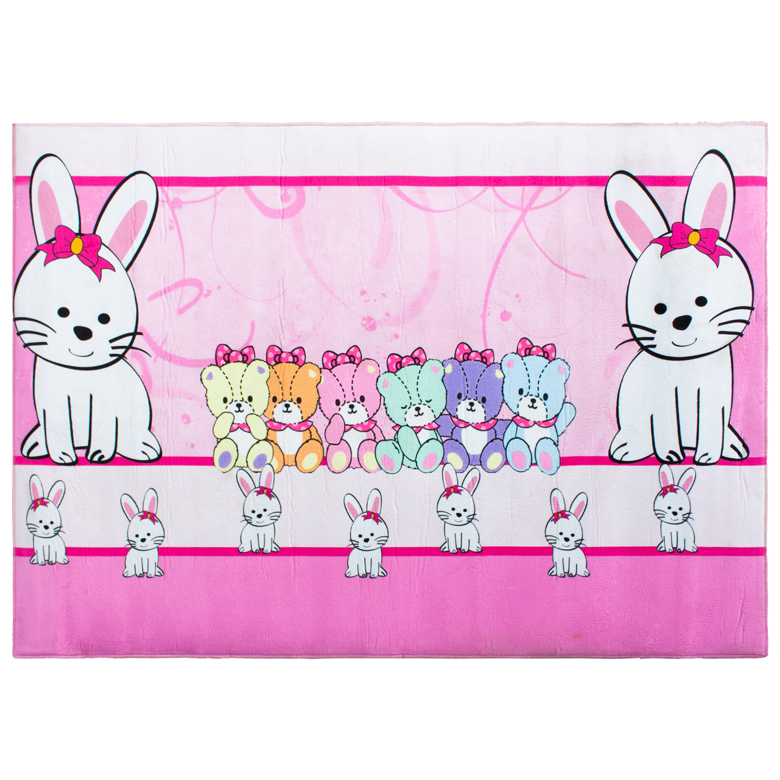فرش ماشینی جانگل مدل Rabbit کد 3D1019