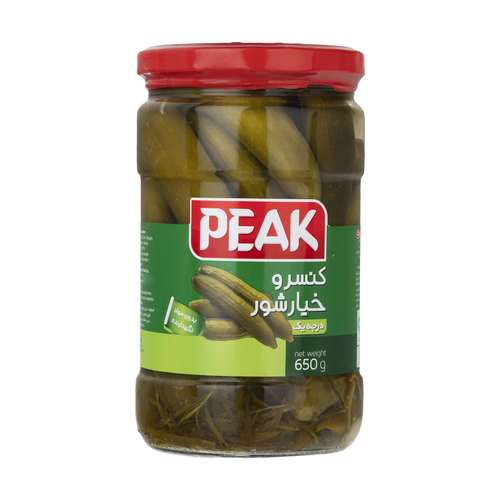 کنسرو خیار شور درجه یک پیک - 650 گرم 