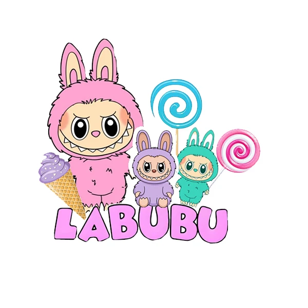 استیکر پارچه و لباس پاد آفرین طرح لبوبو کد 170