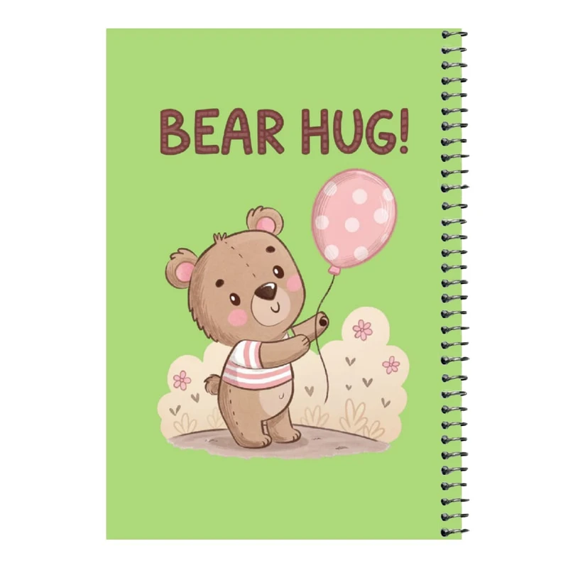 دفتر مشق 80 برگ اس جی مدل خرس و بادکنک    