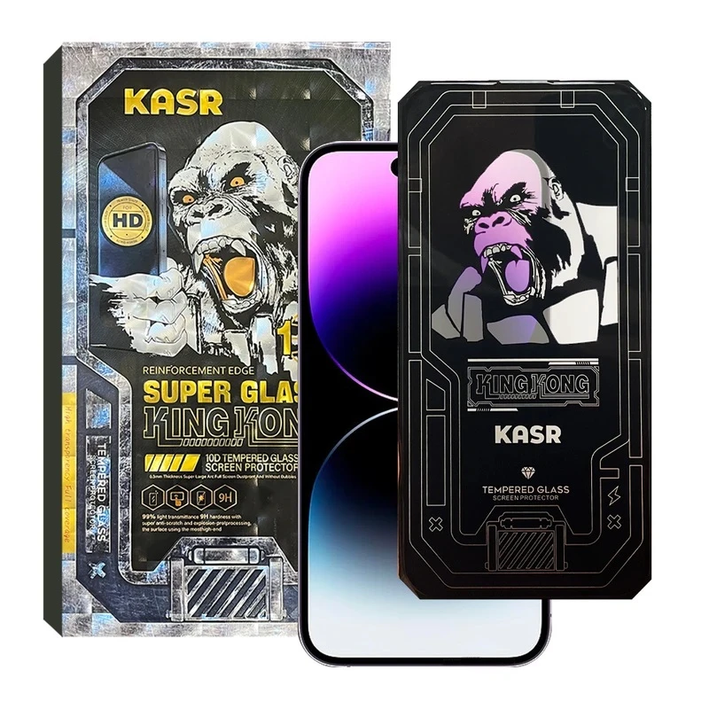 محافظ صفحه نمایش کسر مدل SUPER GLASS 10D مناسب برای گوشی موبایل اپل iPhone 14 Pro Max