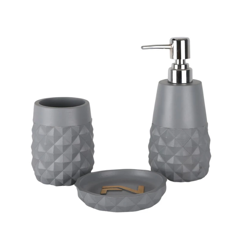 ست سرویس بهداشتی 3 پارچه دلفین مدل 002-Gr