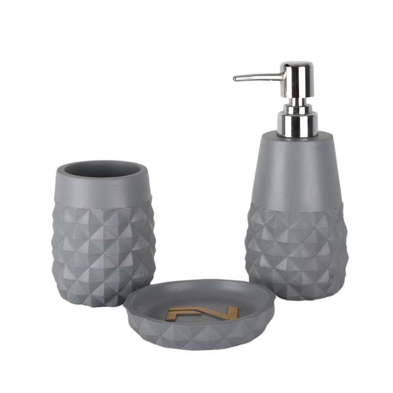 ست سرویس بهداشتی 3 پارچه دلفین مدل 002-Gr