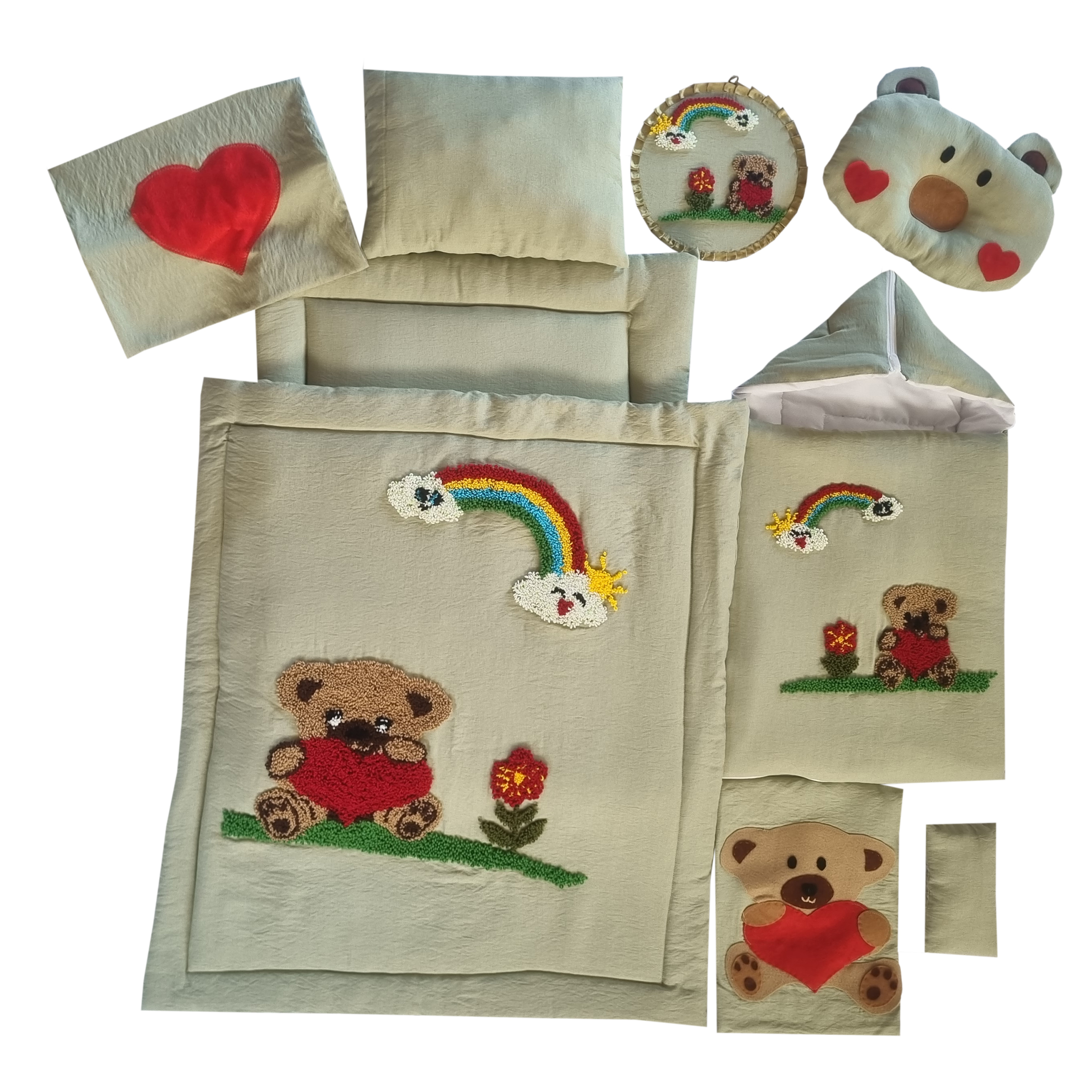 سرویس خواب 10 تکه نوزاد طرح خرس