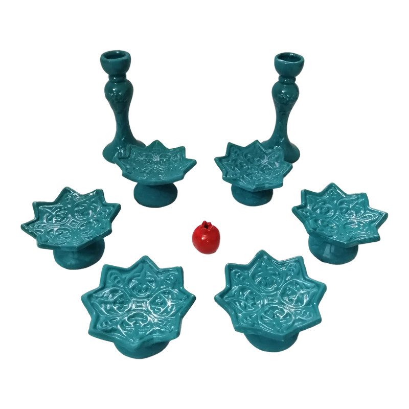 مجموعه ظروف هفت سین 9 پارچه کد frh2