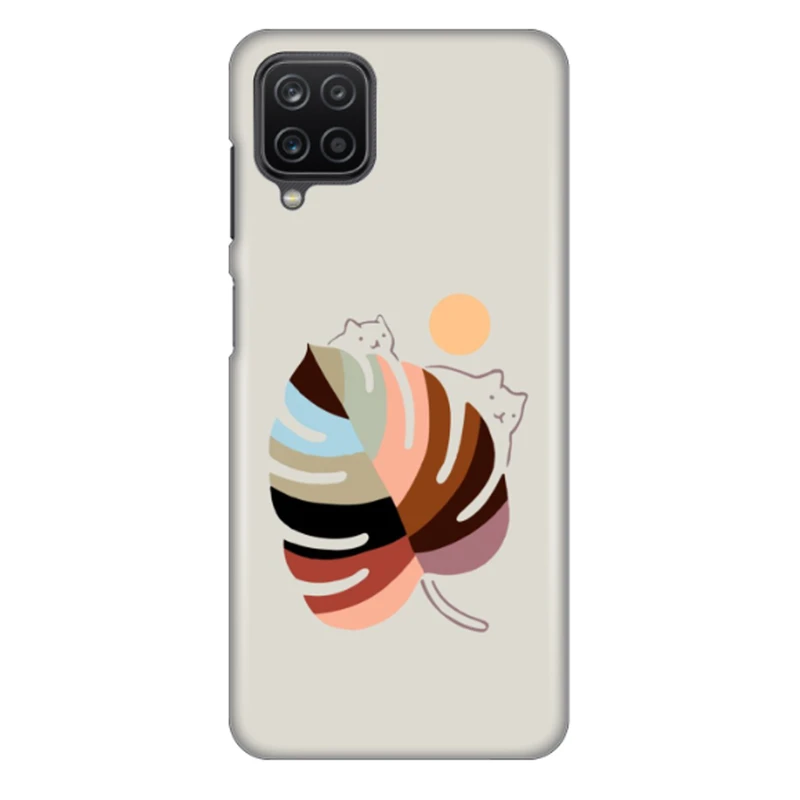 کاور طرح گربه و برگ کد DIMO-014 مناسب برای گوشی موبایل سامسونگ Galaxy M32 4G / Galaxy A22 4G