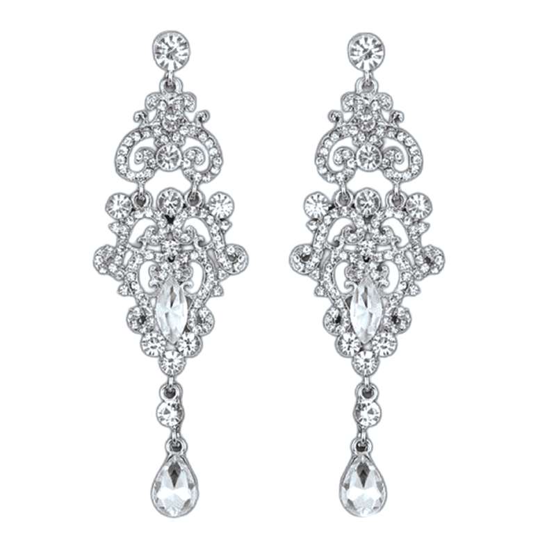 گوشواره زنانه زارا مدل جواهری M6588