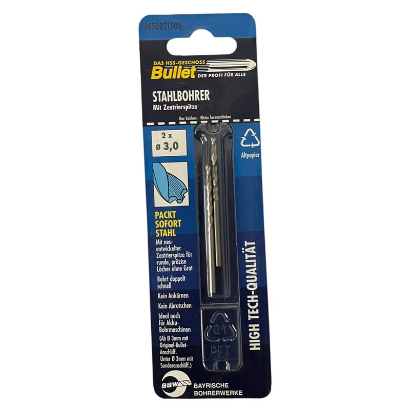 مته استیل بوهرر مدل STAR-3 سایز 3 میلی متری مجموعه 2 عددی