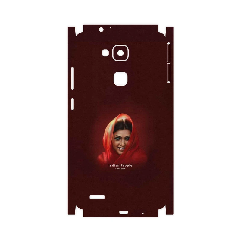 برچسب پوششی ماهوت مدل Portrait of an Indian Woman-FullSkin مناسب برای گوشی موبایل هوآوی Mate 7