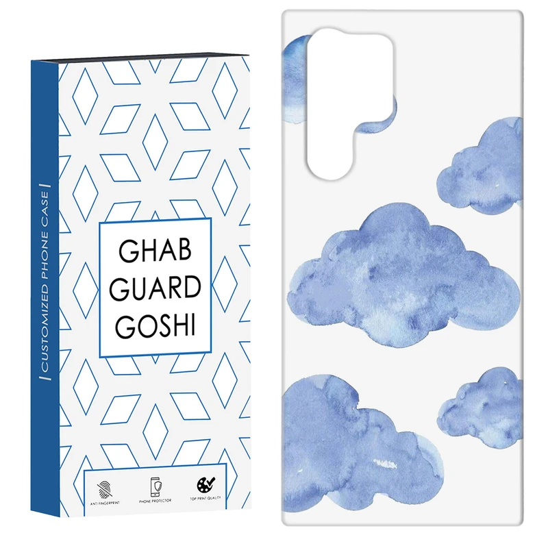 کاور قاب گارد گوشی طرح ابر کد Dimo-318 مناسب برای گوشی موبایل سامسونگ Galaxy S22 ULTRA