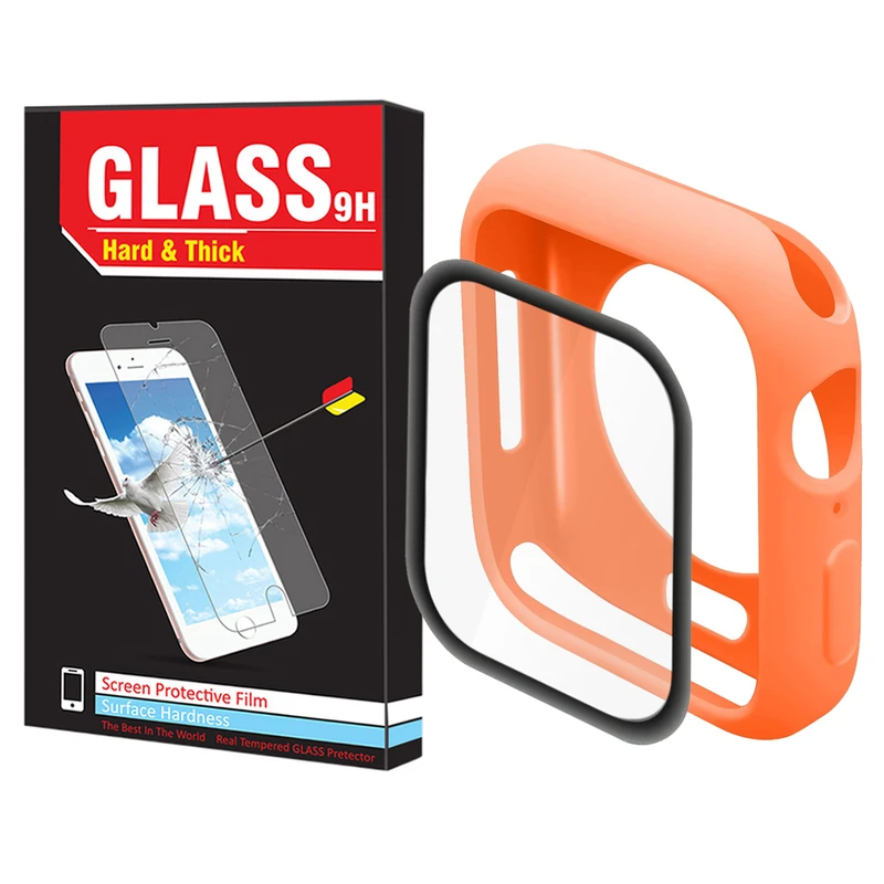 کاور هارد اند تیک مدل Jelly Shield HT مناسب برای اپل واچ سری 4/5/6/SE سایز 40 میلی متری به همراه محافظ صفحه نمایش 