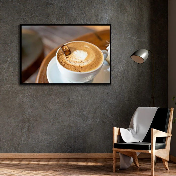 تابلو بکلیت طرح برگر مدل B-D2122 فریم مشکی