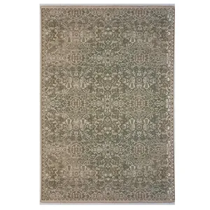 فرش ماشینی 500 شانه فرش مهدیان زمینه بژ حاشیه کرم کد 1211