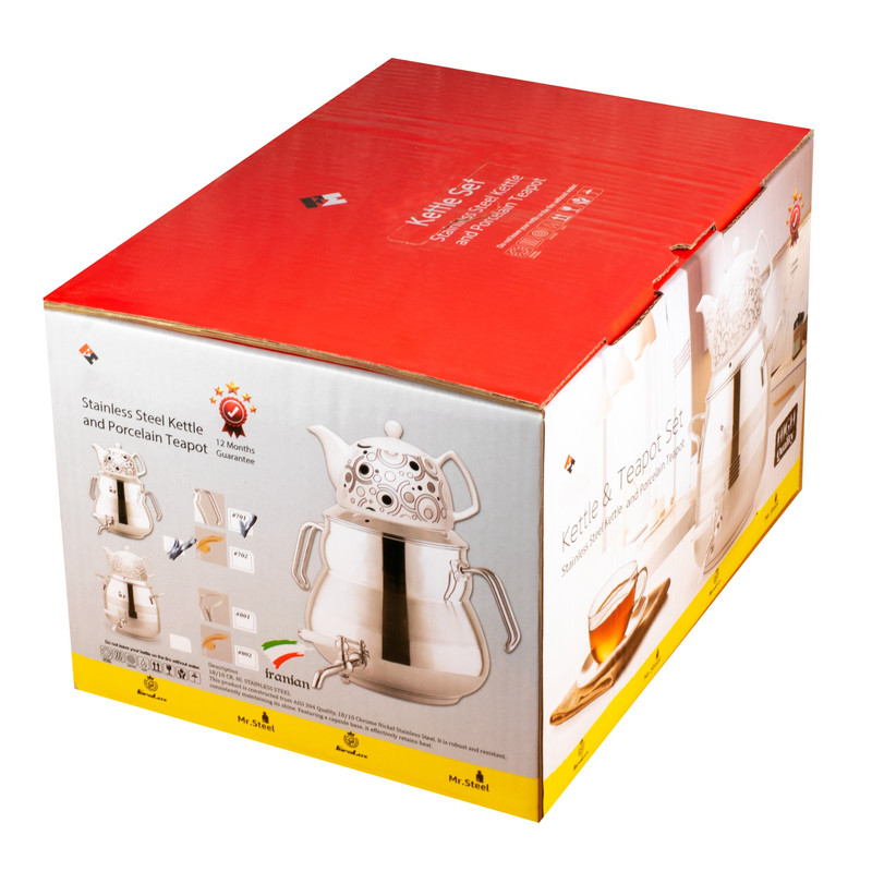 ست کتری و قوری مدل سایه گنجایش کتری ۵.۵ لیتر گنجایش قوری ۱ لیتر